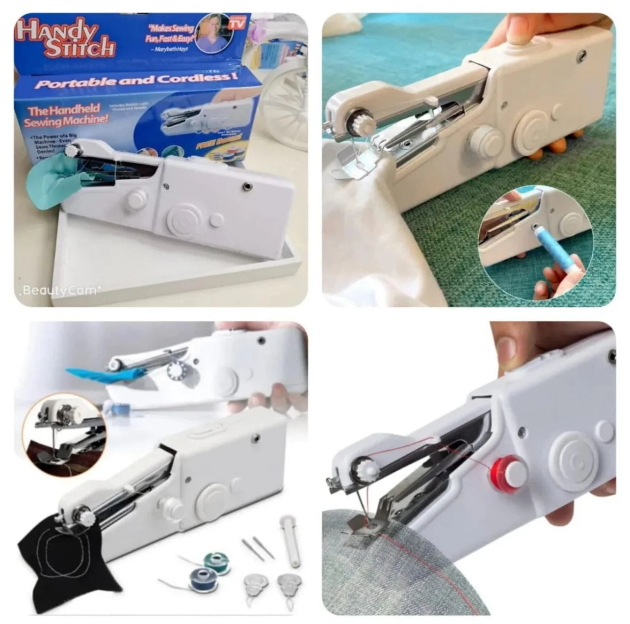 Handy Stitch Portable Sewing Machine Pakistan - Cordless Quick Fabric Repair | COD