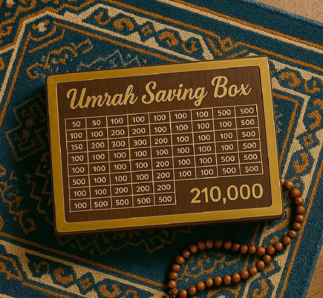 •	umrah saving box pakistan